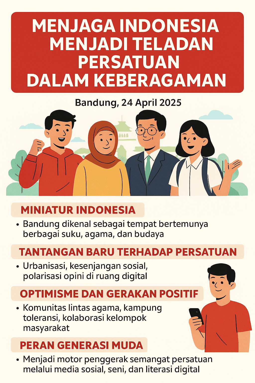 Menjaga Indonesia Menjadi Teladan Persatuan dalam Keberagaman